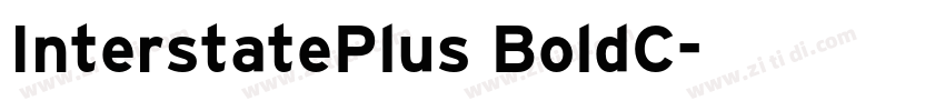 InterstatePlus BoldC字体转换